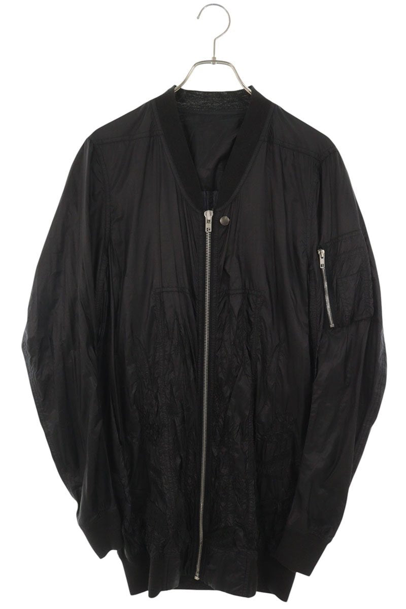 Rick Owens 15SS MA-1 Long Bomber Jacket Black Size 46