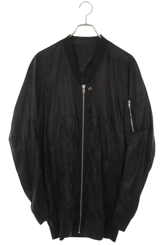 Rick Owens 15SS MA-1 Long Bomber Jacket Black Size 46