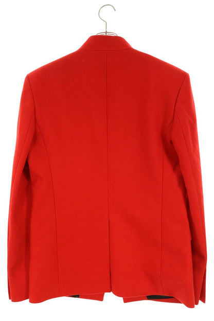 BALMAIN Single Breasted Wool Jacket Red Size 50