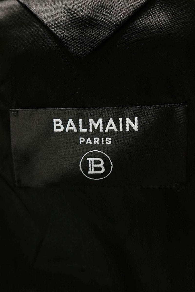 BALMAIN Single Breasted Wool Jacket Red Size 50