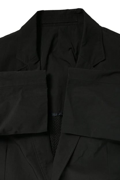PRADA Nylon Tailored Blazer Black Size 46