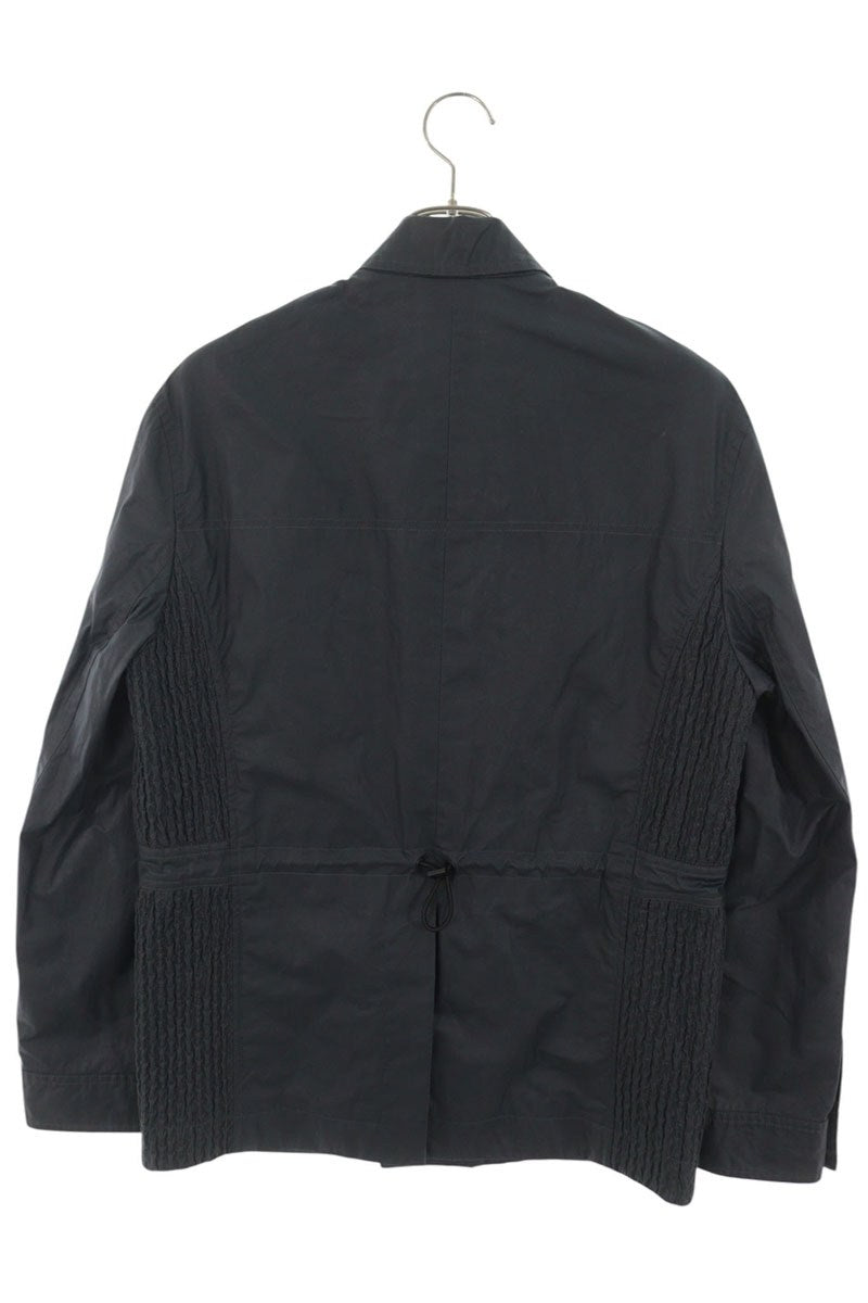 DIOR Logo Detail Zip Up Tailored Blazer Navy Size 46