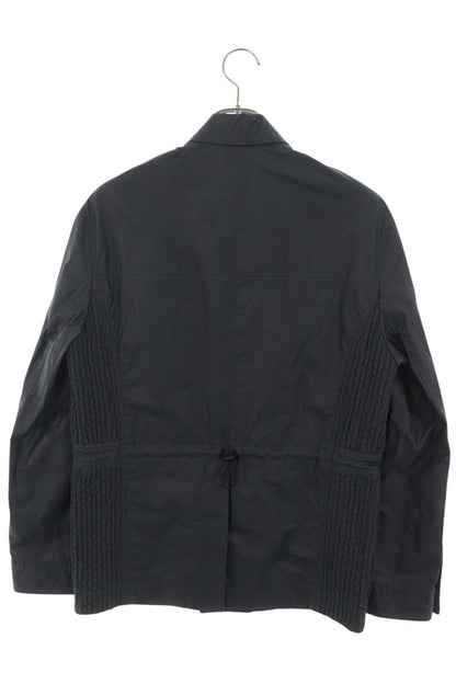 DIOR Logo Detail Zip Up Tailored Blazer Navy Size 46