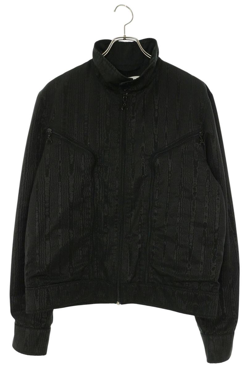 Marine Serre Black Stand Collar Zip Jacket Size 48