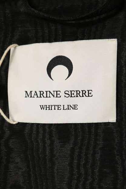 Marine Serre Black Stand Collar Zip Jacket Size 48