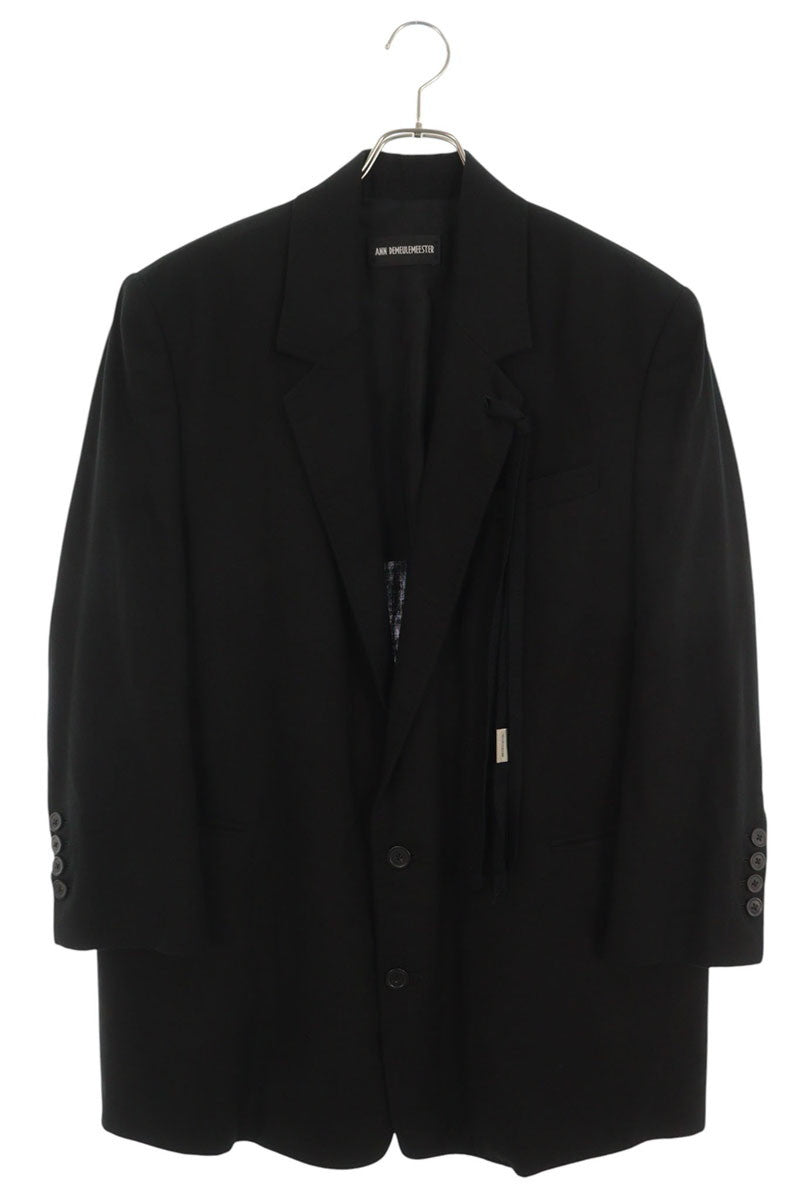 ANN DEMEULEMEESTER Double Gauze Slouchy Jacket Size 44