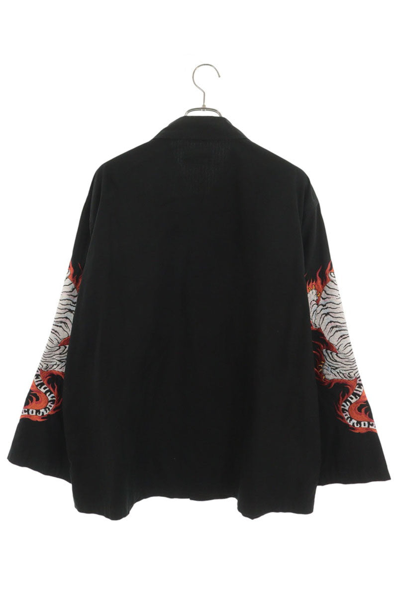 WACKO MARIA Black Embroidered Sleeve Jacket Size M