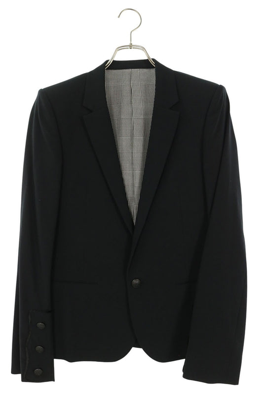 NUMBER(N)INE Black Houndstooth Lined Blazer Size 2