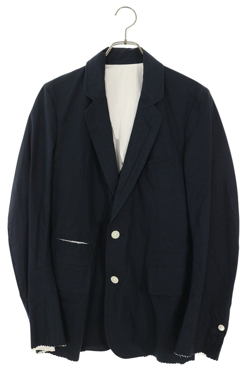 TAKAHIROMIYASHITA TheSoloIst Cotton 2B Blazer Navy Size 44