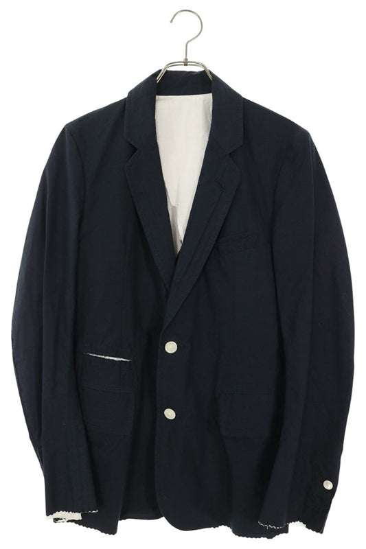 TAKAHIROMIYASHITA TheSoloIst Cotton 2B Blazer Navy Size 44