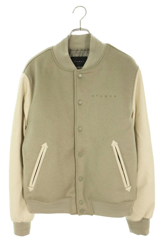 STAMPD Wool Varsity Jacket Gray Size M