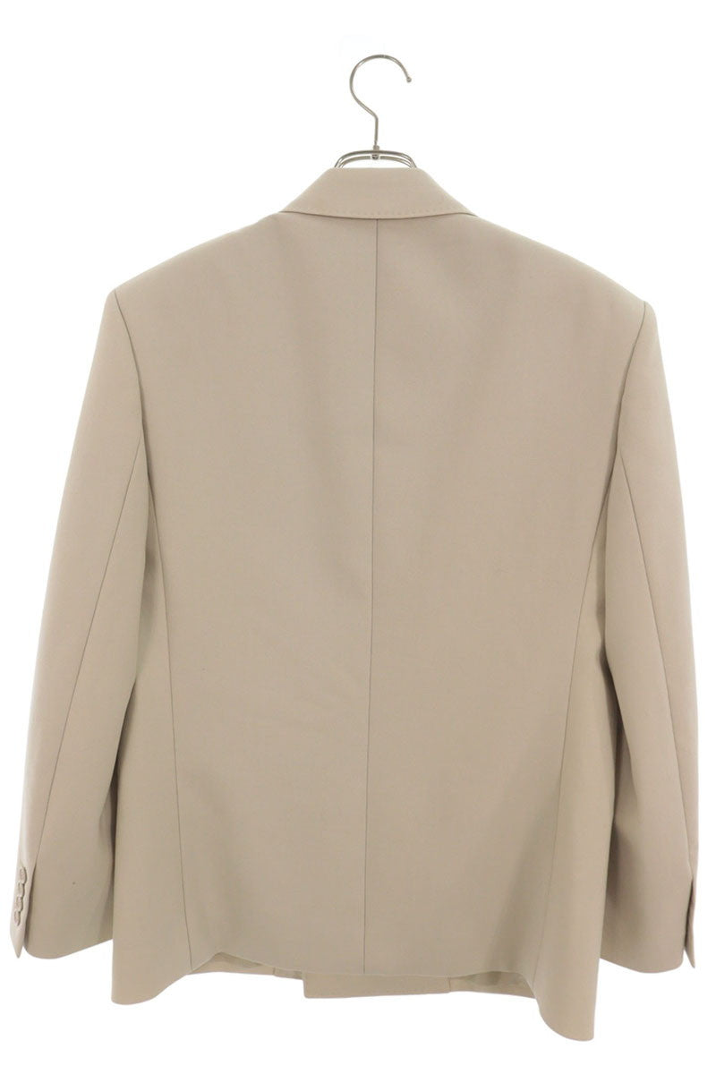 SAINT LAURENT PARIS Light Wool Smoking Jacket Beige Size 46
