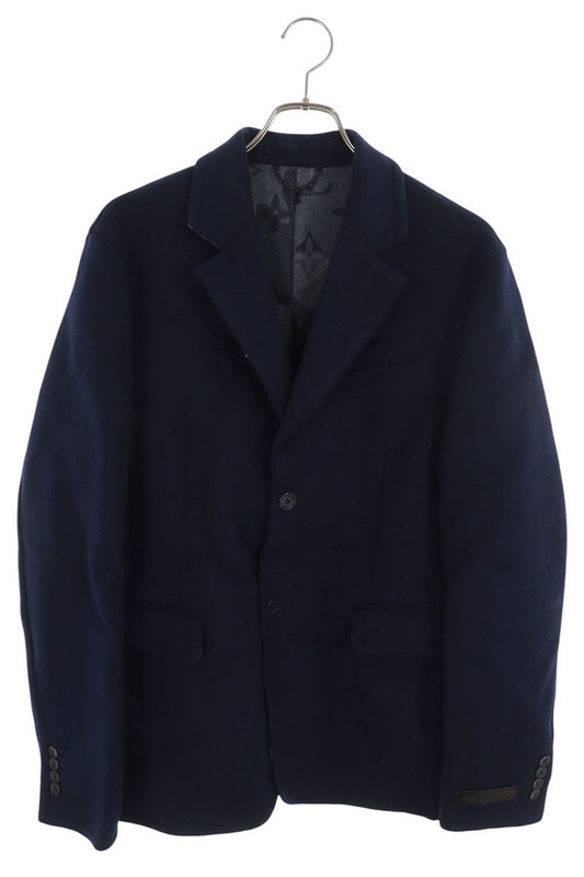 LOUISVUITTON 20AW Monogram Camo Wool 3B Jacket Navy Size 48