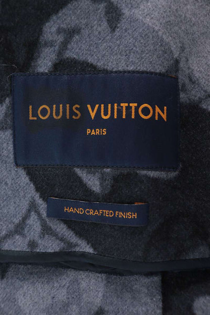 LOUISVUITTON 20AW Monogram Camo Wool 3B Jacket Navy Size 48
