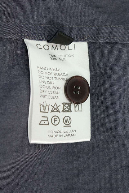 COMOLI 24SS Cotton Silk Jacket Navy Blue Size 3
