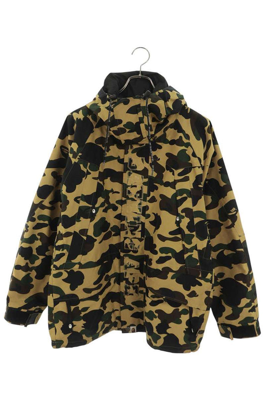 A BATHING APE GORE-TEX Camo Mountain Khaki Green Jacket Size M