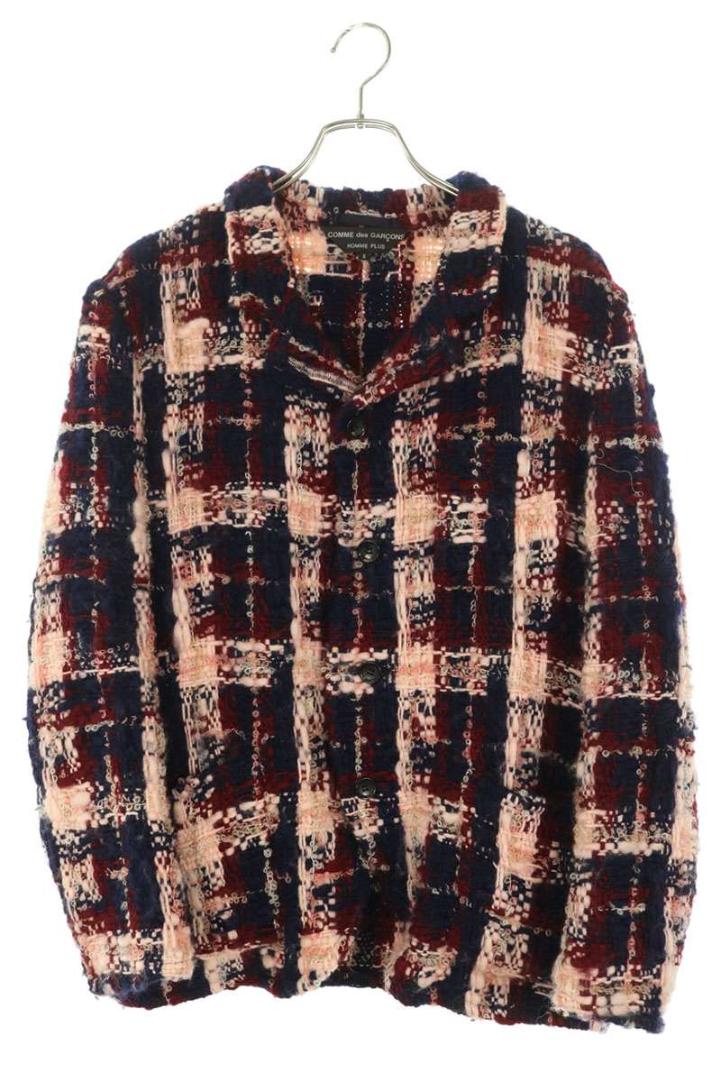CDG HOMME PLUS 04AW Lost Englishman Wool Jacket Multi Size S