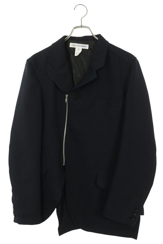 COMME des GARCONS SHIRT 26SS Navy Asymmetric Jacket Size M