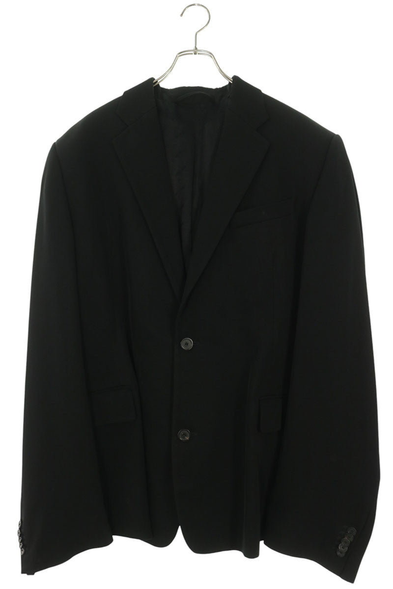 BALENCIAGA Black Triacetate Oversized Jacket Size 2
