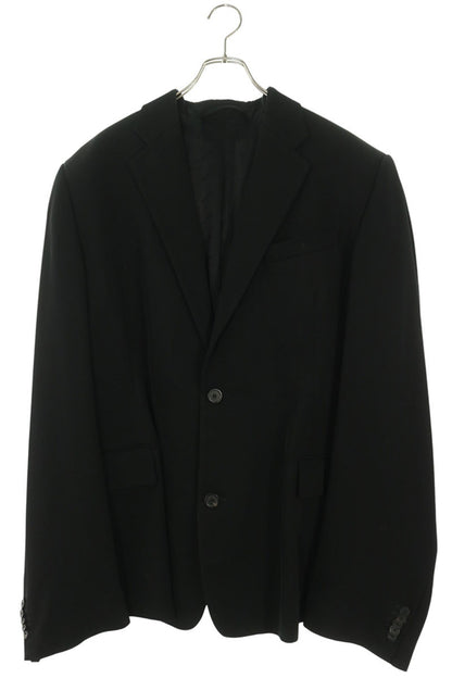 BALENCIAGA Black Triacetate Oversized Jacket Size 2