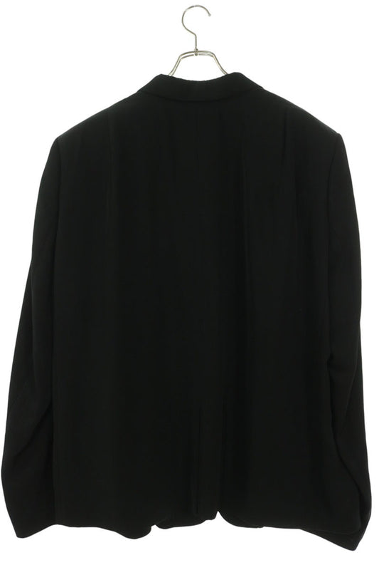 BALENCIAGA Black Triacetate Oversized Jacket Size 2