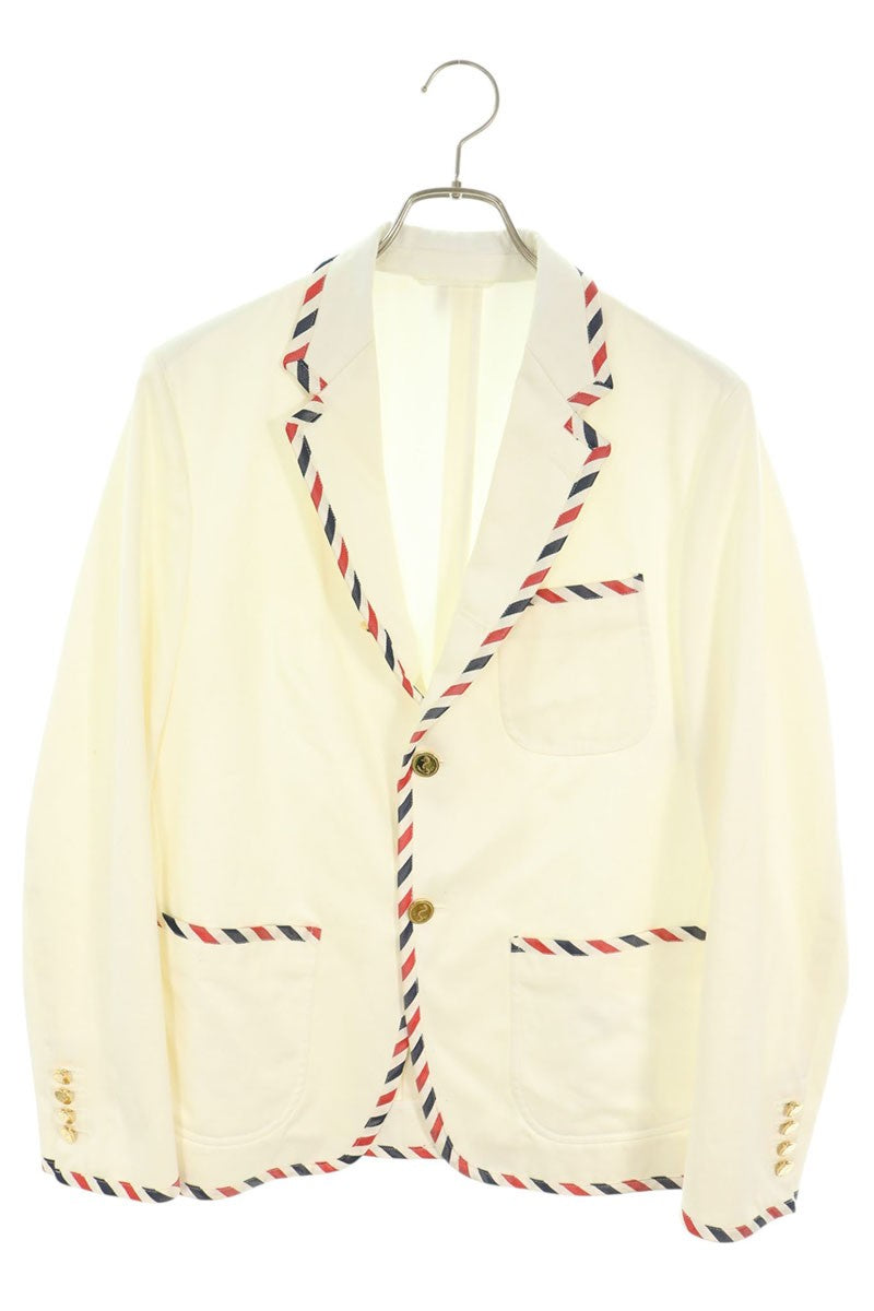 THOM BROWNE Tricolor Cotton Blazer Multi Size 0