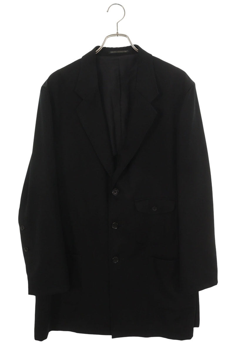 YOHJI YAMAMOTO POUR HOMME 23AW Wrinkle Jacket Black Size 2
