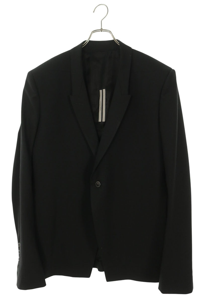 Rick Owens Black Soft Soft Blazer Jacket Size 52