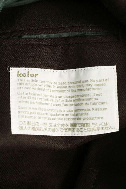 kolor 25AW Wool 2B Jacket Dark Brown Size 1