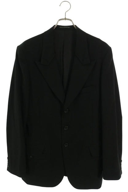 YOHJI YAMAMOTO POUR HOMME 3B Wool Blazer Black Size 2
