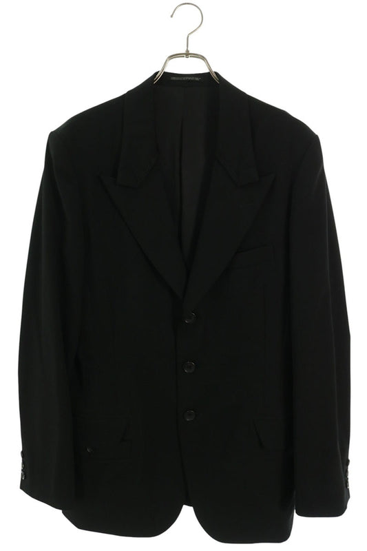 YOHJI YAMAMOTO POUR HOMME 3B Wool Blazer Black Size 2