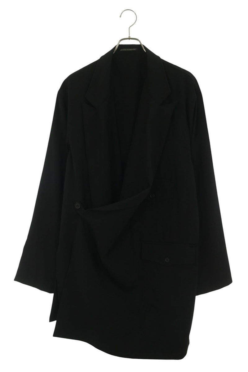 YOHJI YAMAMOTO POUR HOMME Wool Gabardine Jacket Black Size 3