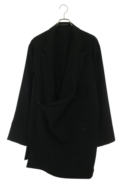 YOHJI YAMAMOTO POUR HOMME Wool Gabardine Jacket Black Size 3