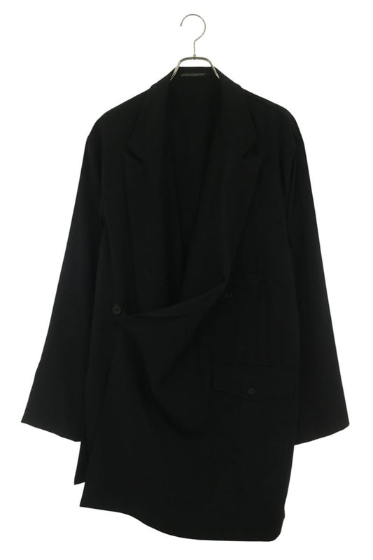 YOHJI YAMAMOTO POUR HOMME Wool Gabardine Jacket Black Size 3