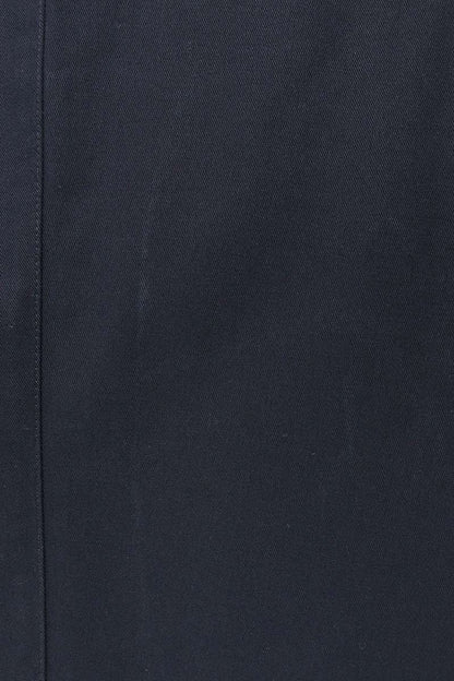 HERMES Navy Cotton Peaked Lapel Jacket Size 44