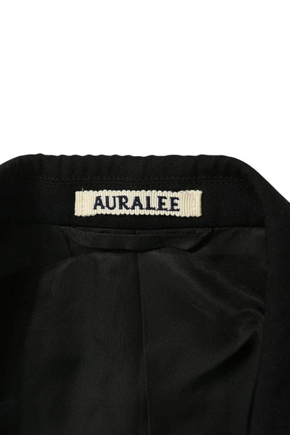 AURALEE 26AW Black Wool Gabardine 2B Blazer Size 4