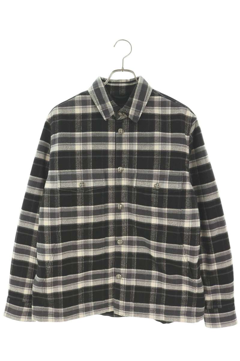 Chrome Hearts WORK DOG Check Cross Button Jacket Size M
