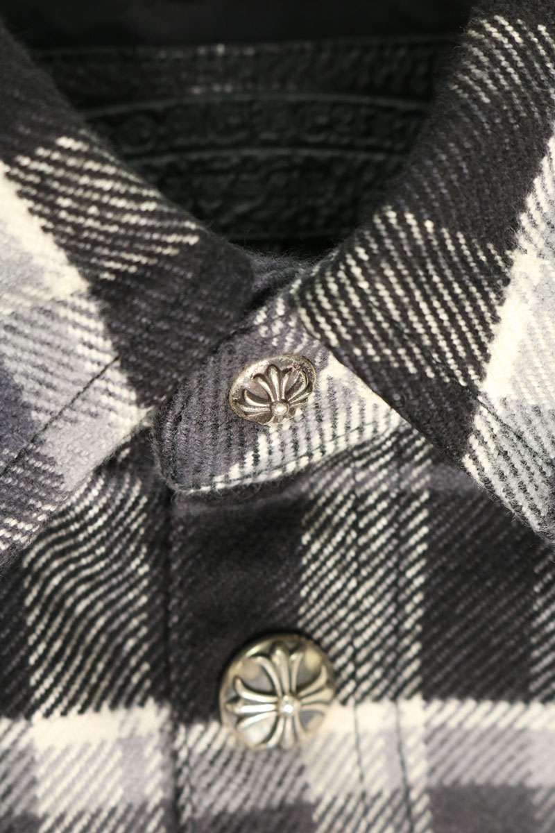 Chrome Hearts WORK DOG Check Cross Button Jacket Size M
