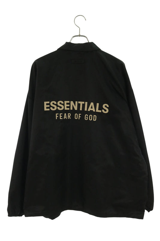 FOG ESSENTIALS RUBBER LOGO COACH JACKET Black Size L