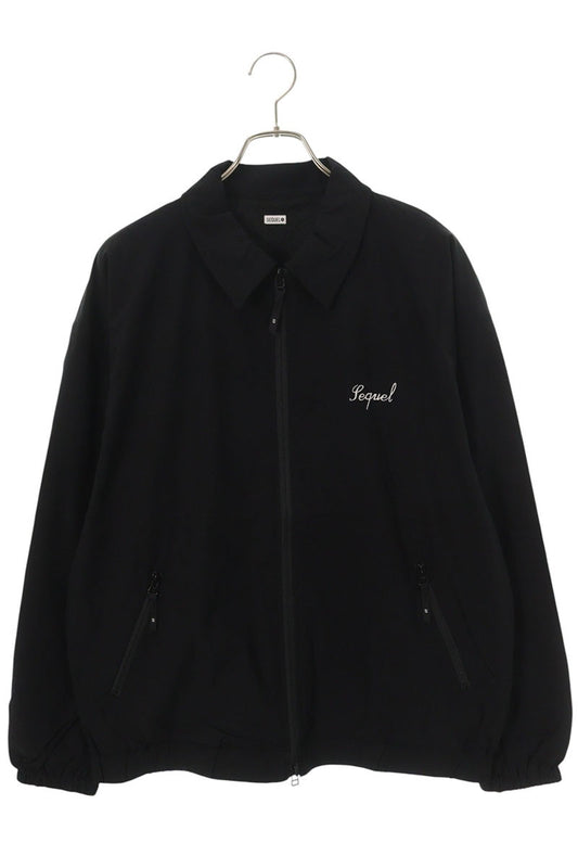 SEQUEL 25AW Logo Embroidered Nylon Jacket Black Size M