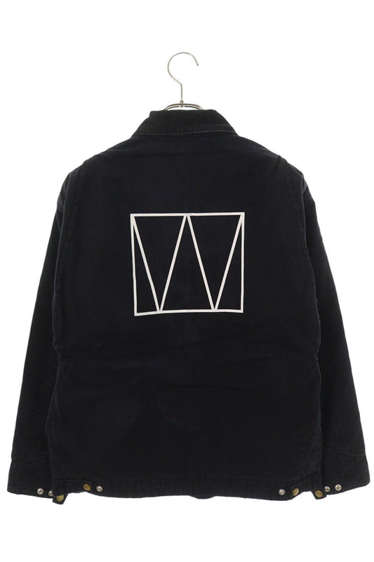 SEQUEL 24AW Logo Embroidered Duck Jacket Black Size XL