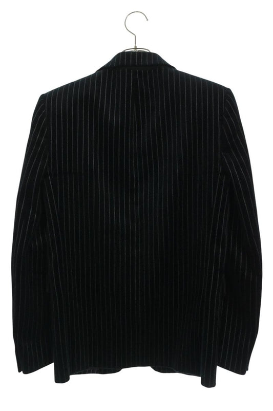 SAINT LAURENT PARIS Striped Velour Blazer Size 44