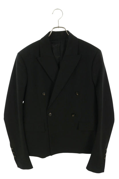 Rick Owens FW18 Double Breasted Wool Blazer Black Size 48