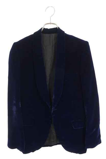 JOHNLAWRENCESULLIVAN Velvet Tailored Blazer Navy Size 36