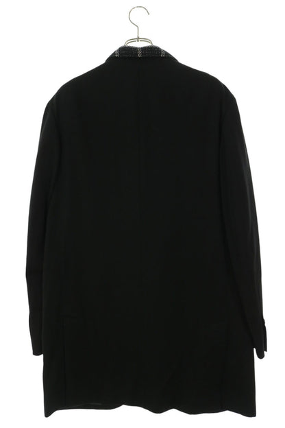 YOHJI YAMAMOTO POUR HOMME Black Collar Long Jacket Size 3