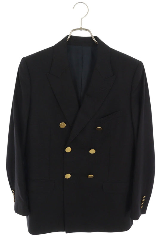 CELINE Gold Button Double Breasted Tailored Blazer Size 42