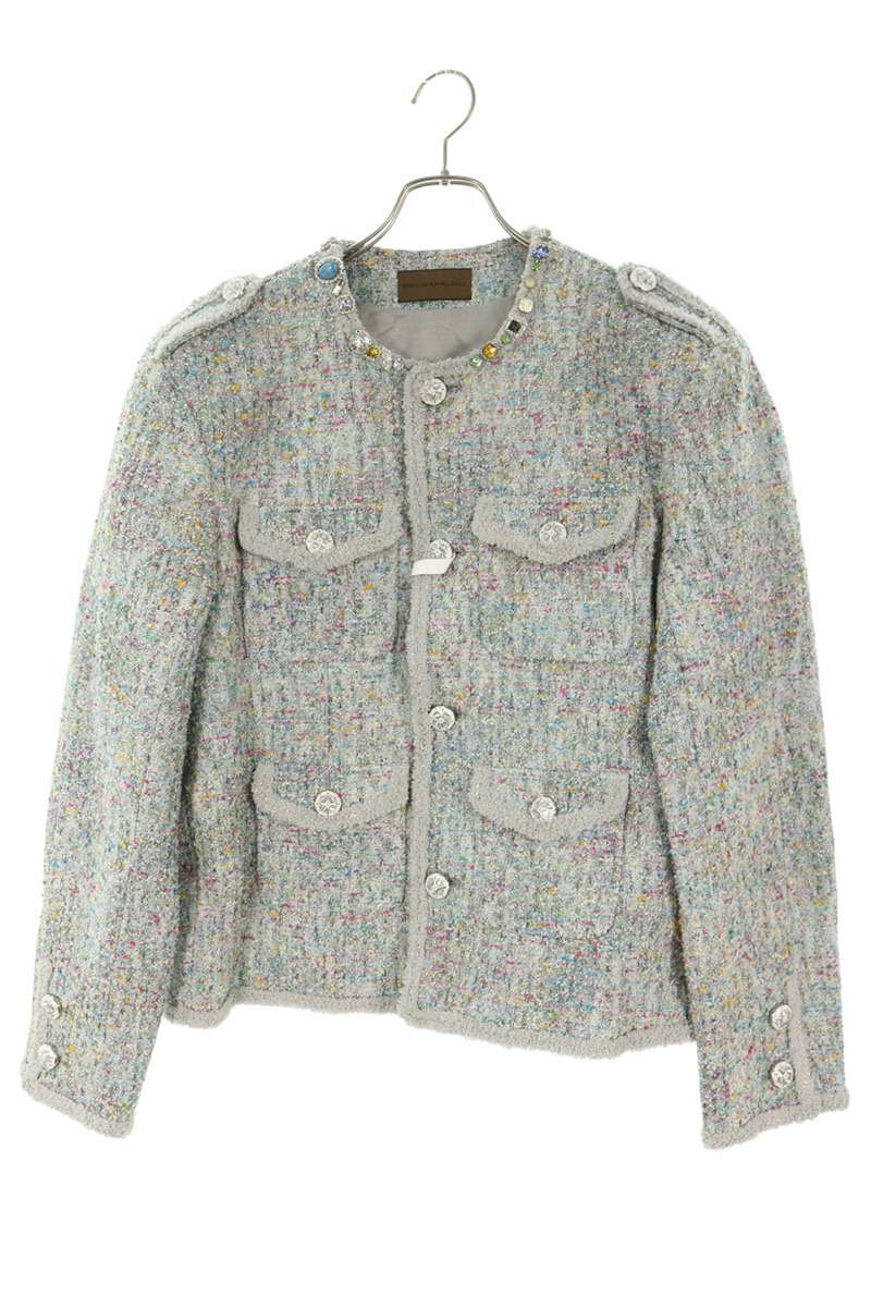 Birth Of Royal Child 25FW Tweed Collarless Jacket Size M
