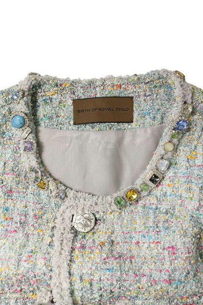 Birth Of Royal Child 25FW Tweed Collarless Jacket Size M