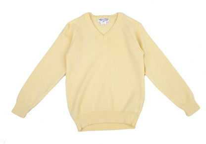 COMME des GARCONS Acrylic V-Neck Sweater Cream Size XS