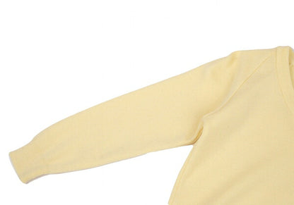 COMME des GARCONS Acrylic V-Neck Sweater Cream Size XS
